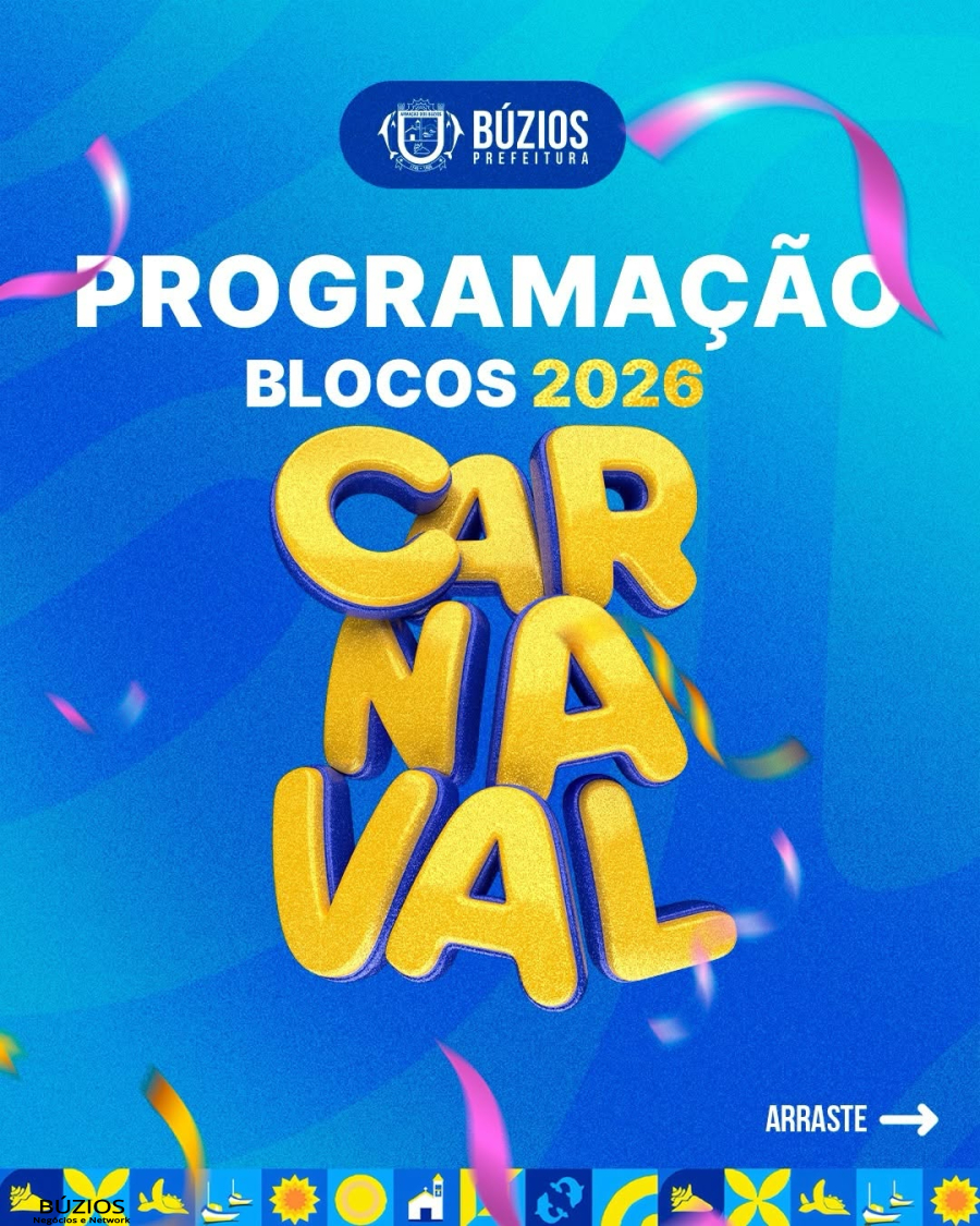 O Carnaval 2026 em Búzios já tem data, hora e lugar pra acontecer!